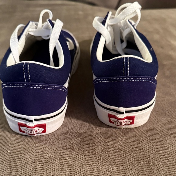 Vans Blue and White Women's Old School - Picture 3 of 4